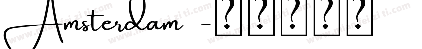 Amsterdam 1字体转换